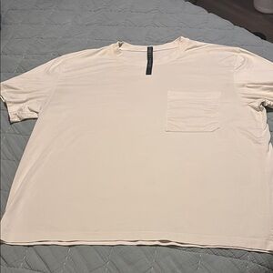 Lululemon Athletica Cream Short Sleeve Tee